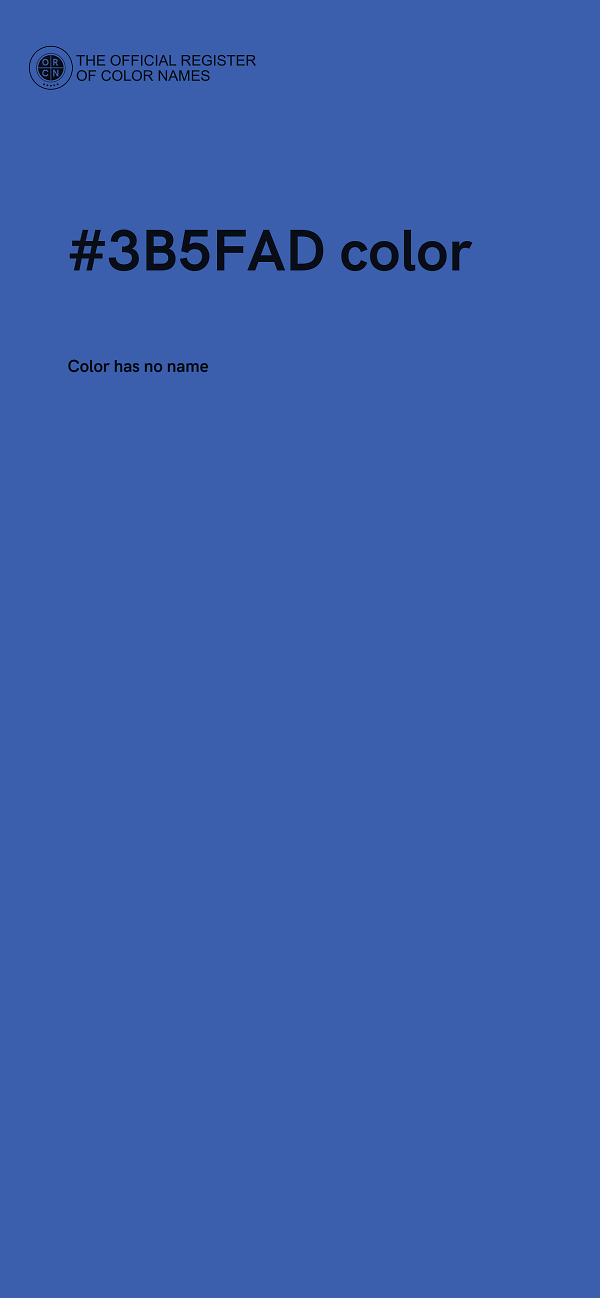 #3B5FAD color image