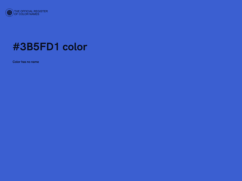 #3B5FD1 color image
