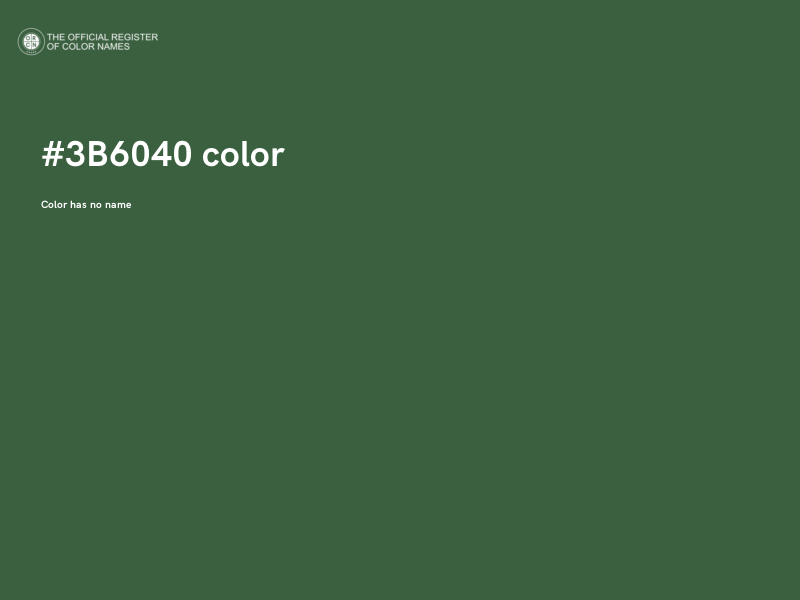 #3B6040 color image