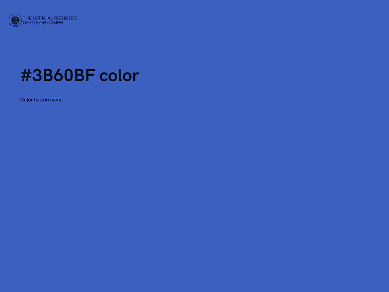 #3B60BF color image