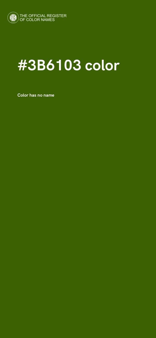 #3B6103 color image
