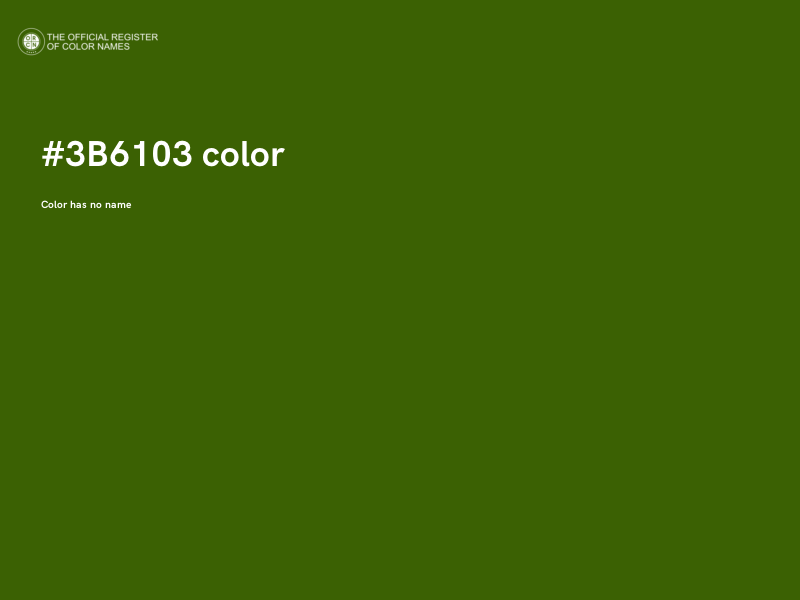 #3B6103 color image