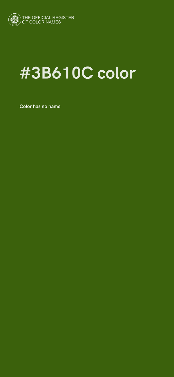 #3B610C color image