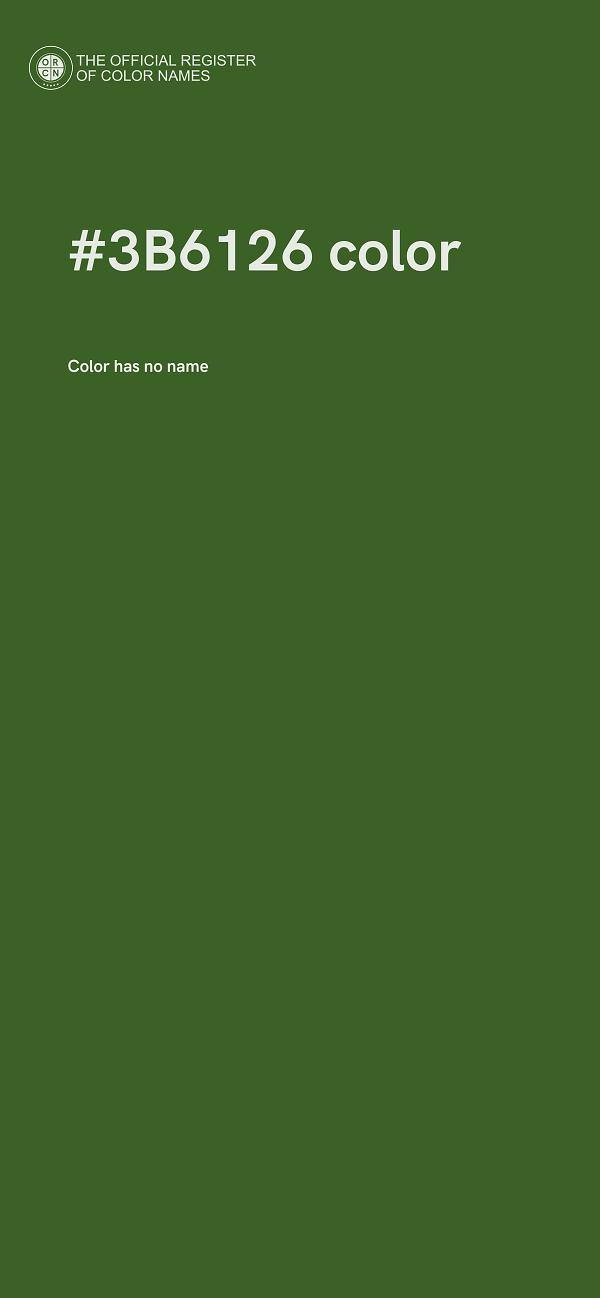 #3B6126 color image
