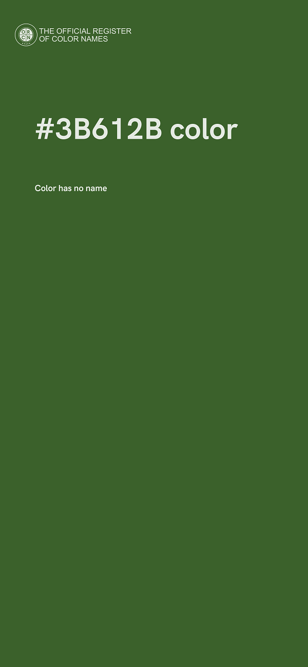 #3B612B color image