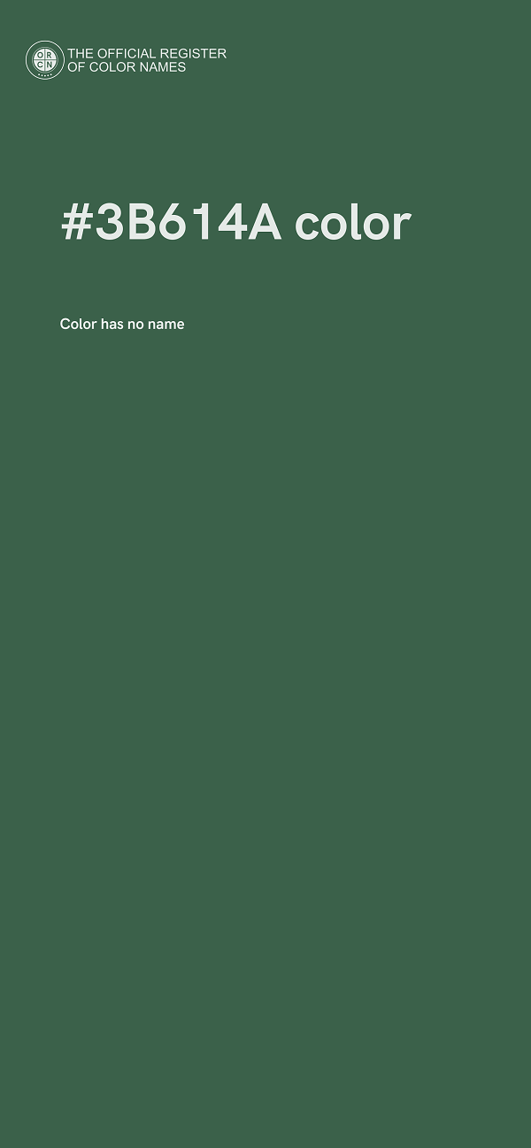 #3B614A color image
