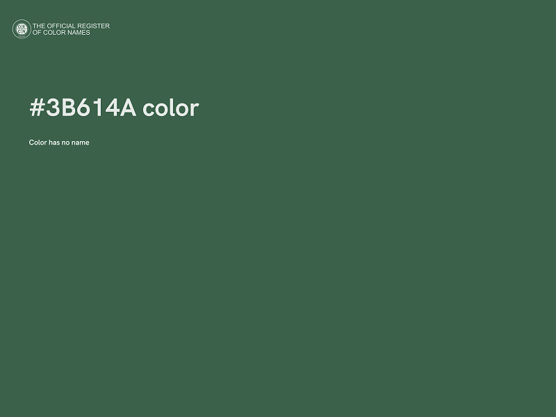 #3B614A color image