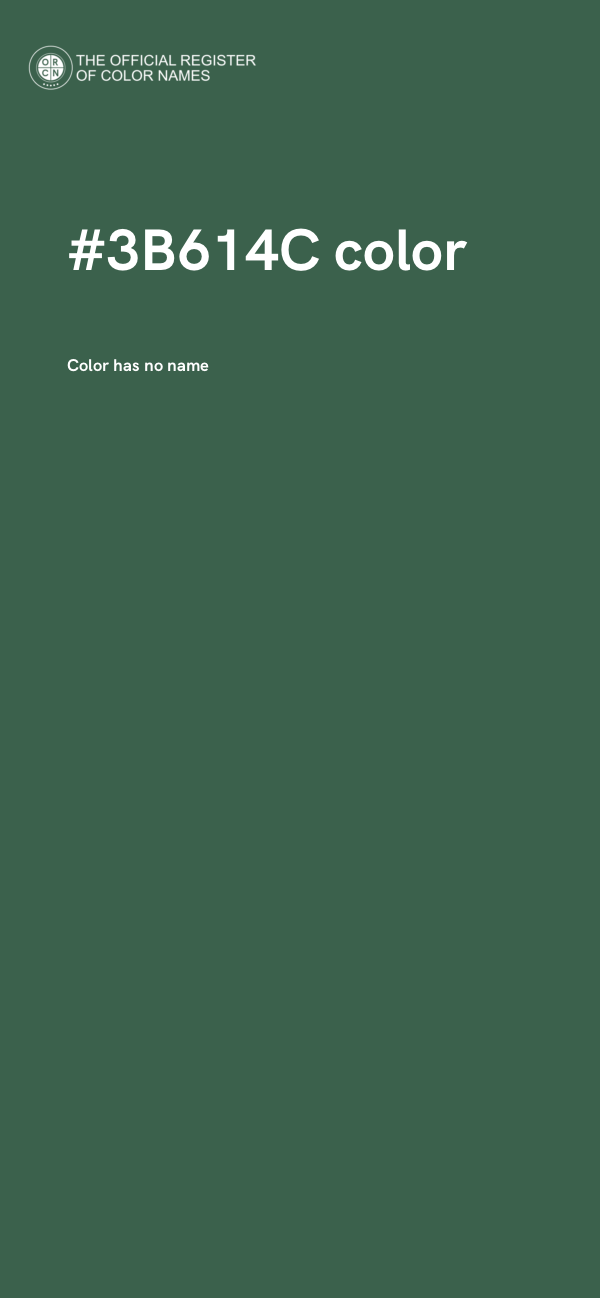 #3B614C color image
