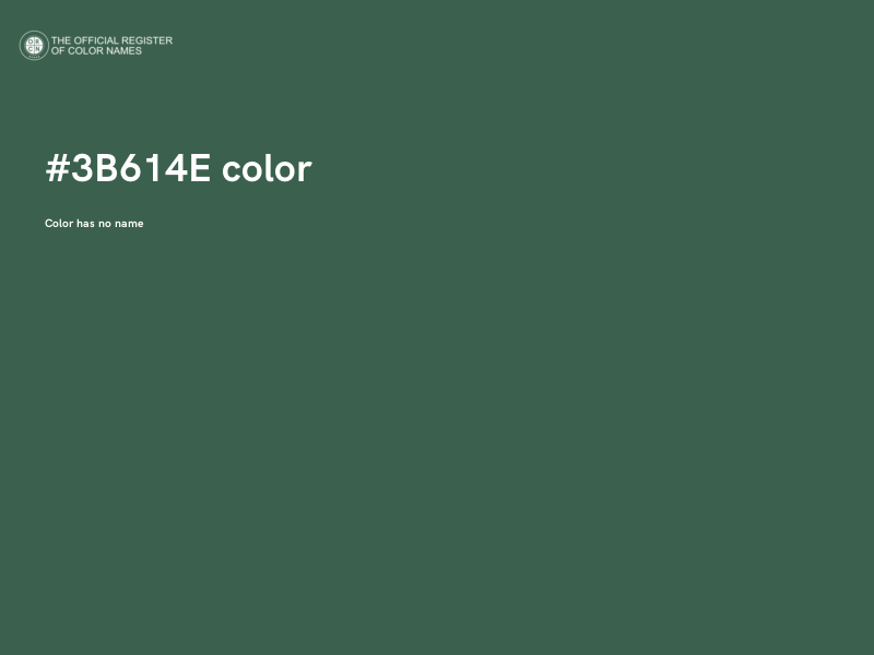#3B614E color image