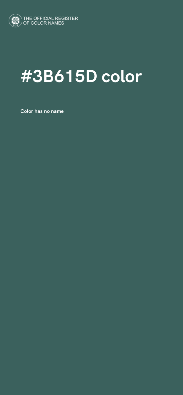 #3B615D color image