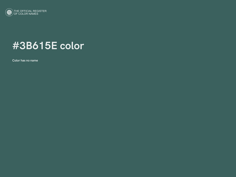 #3B615E color image