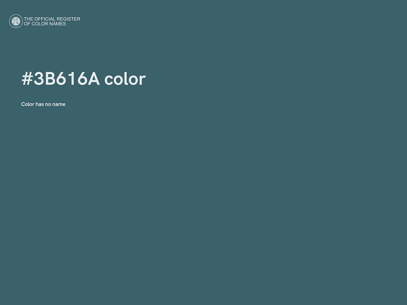 #3B616A color image