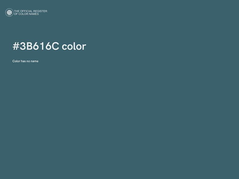 #3B616C color image