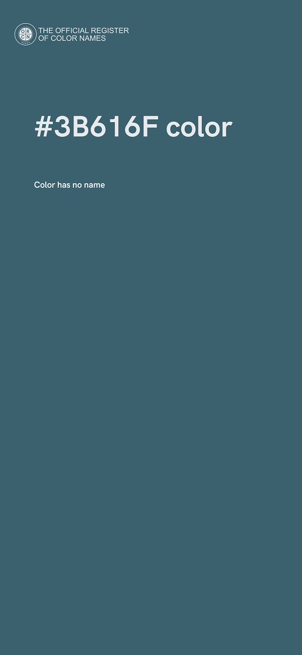 #3B616F color image