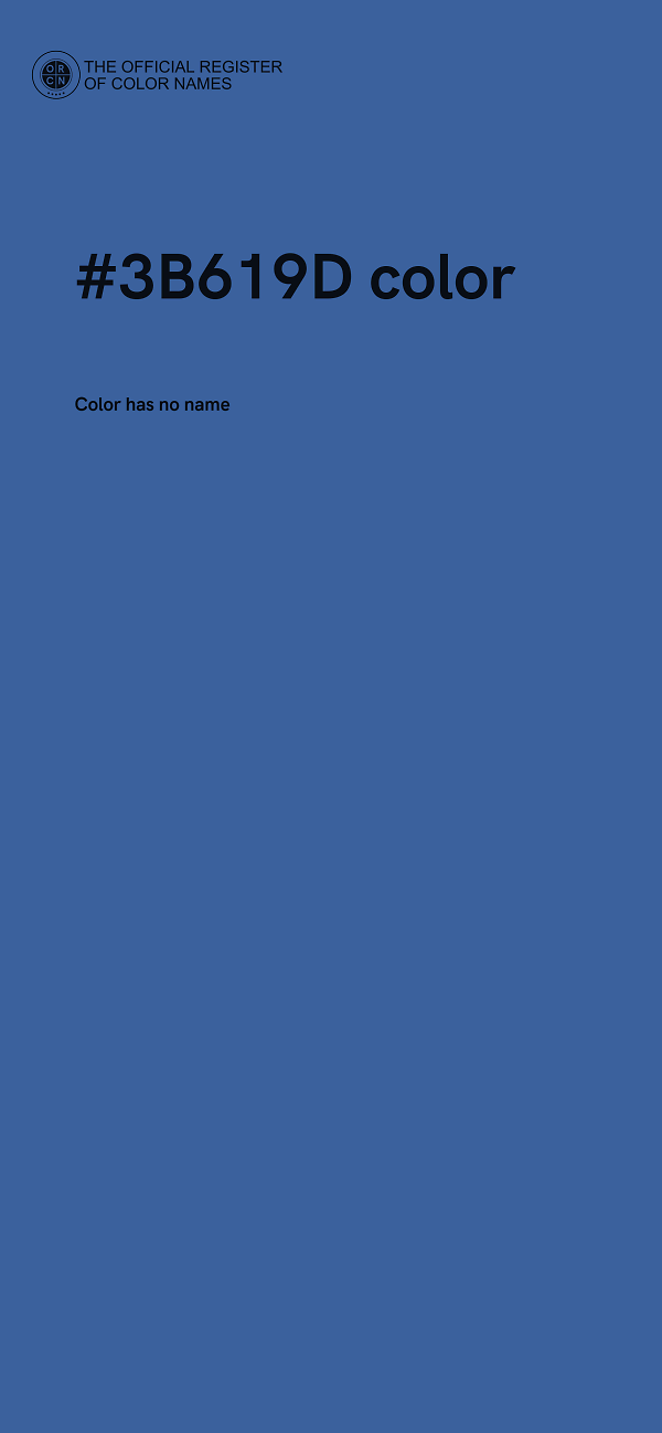 #3B619D color image