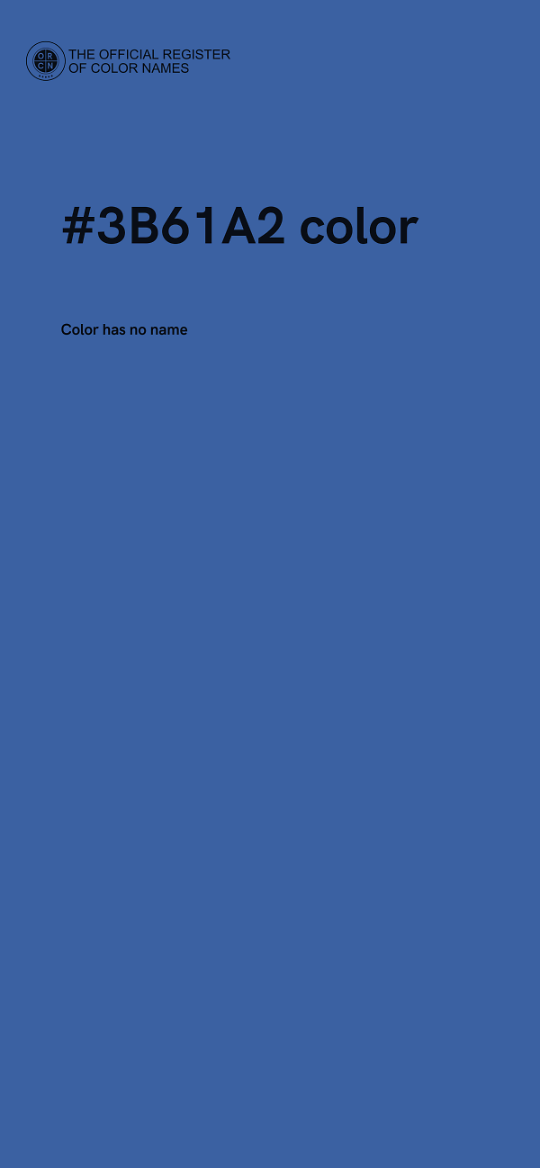 #3B61A2 color image