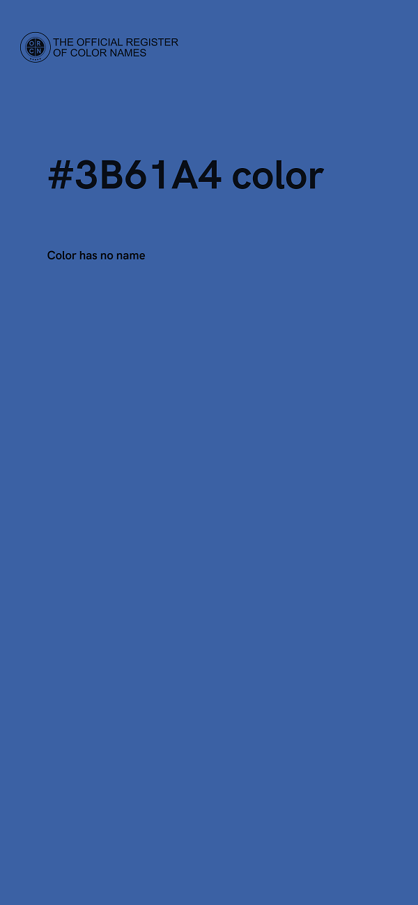 #3B61A4 color image