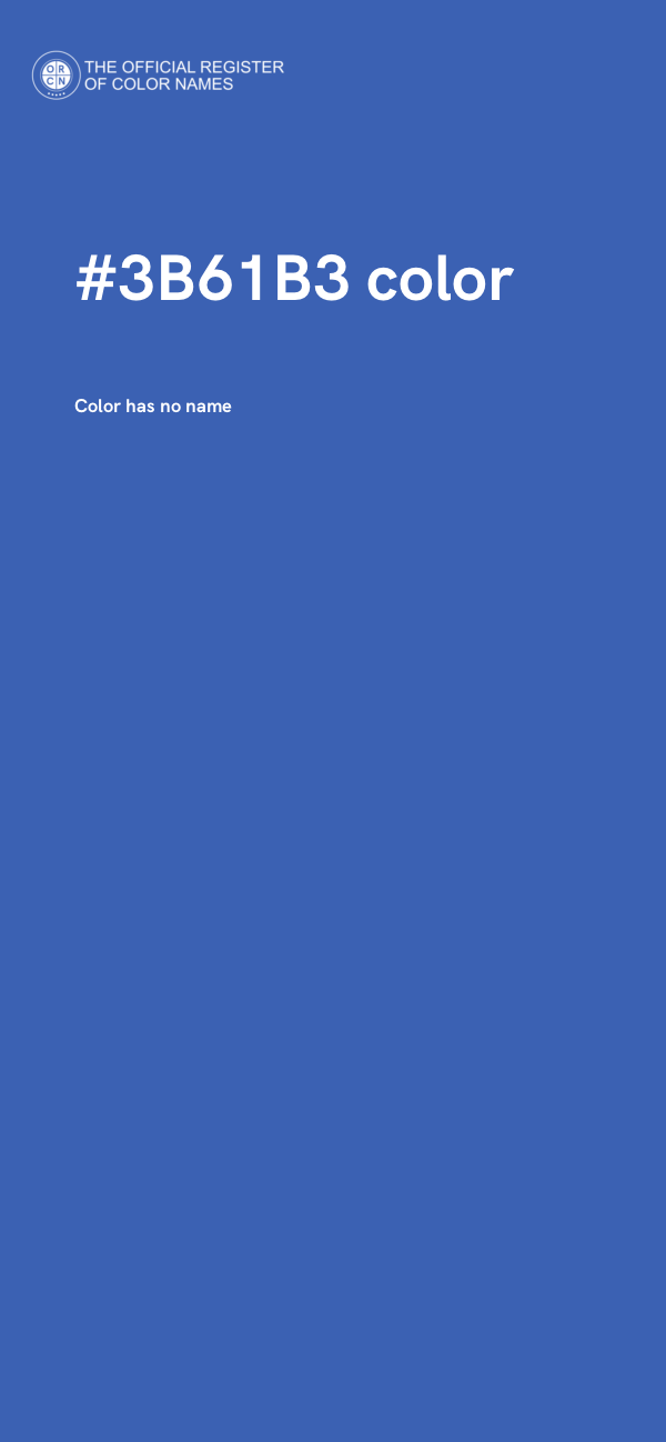 #3B61B3 color image