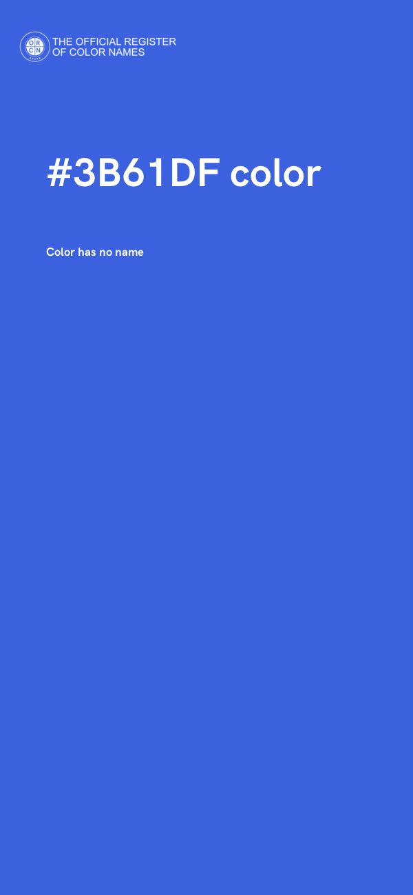 #3B61DF color image