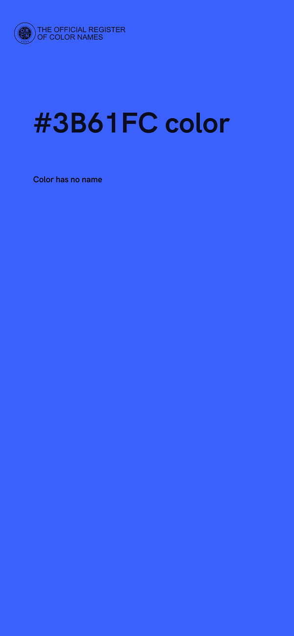 #3B61FC color image