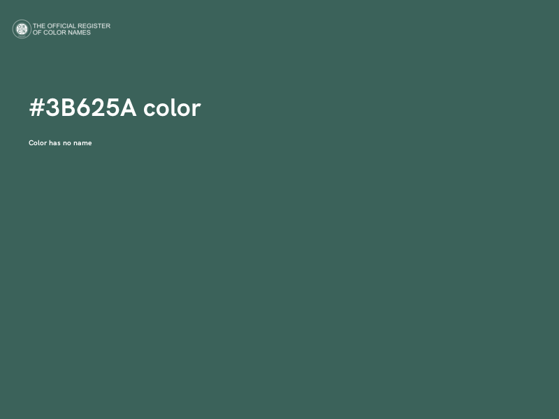 #3B625A color image