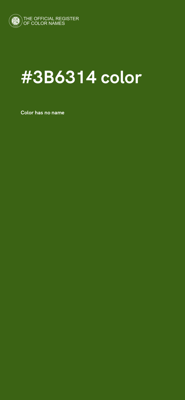 #3B6314 color image