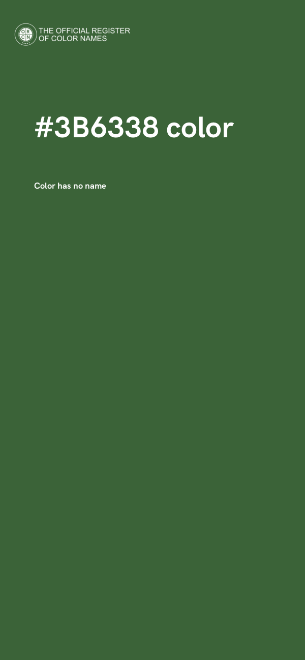 #3B6338 color image
