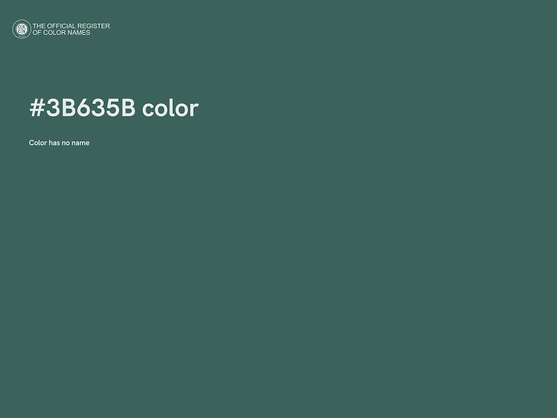 #3B635B color image