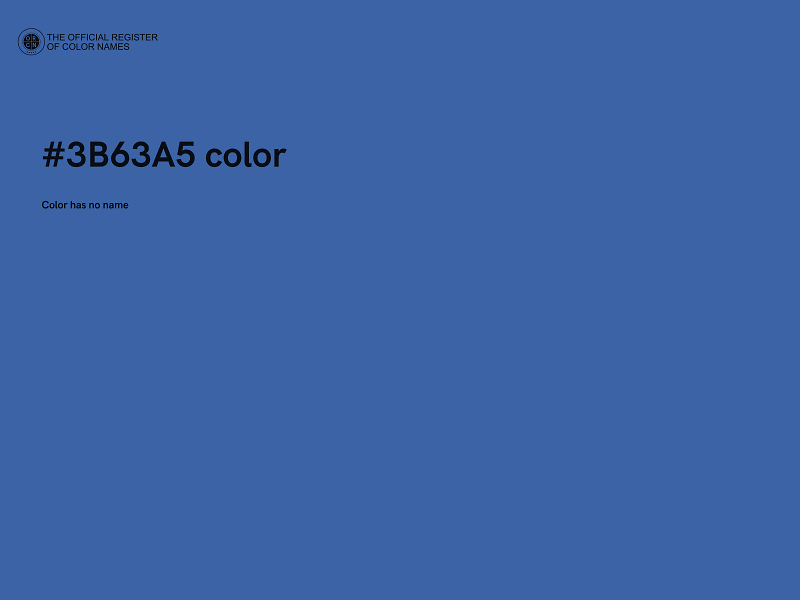 #3B63A5 color image