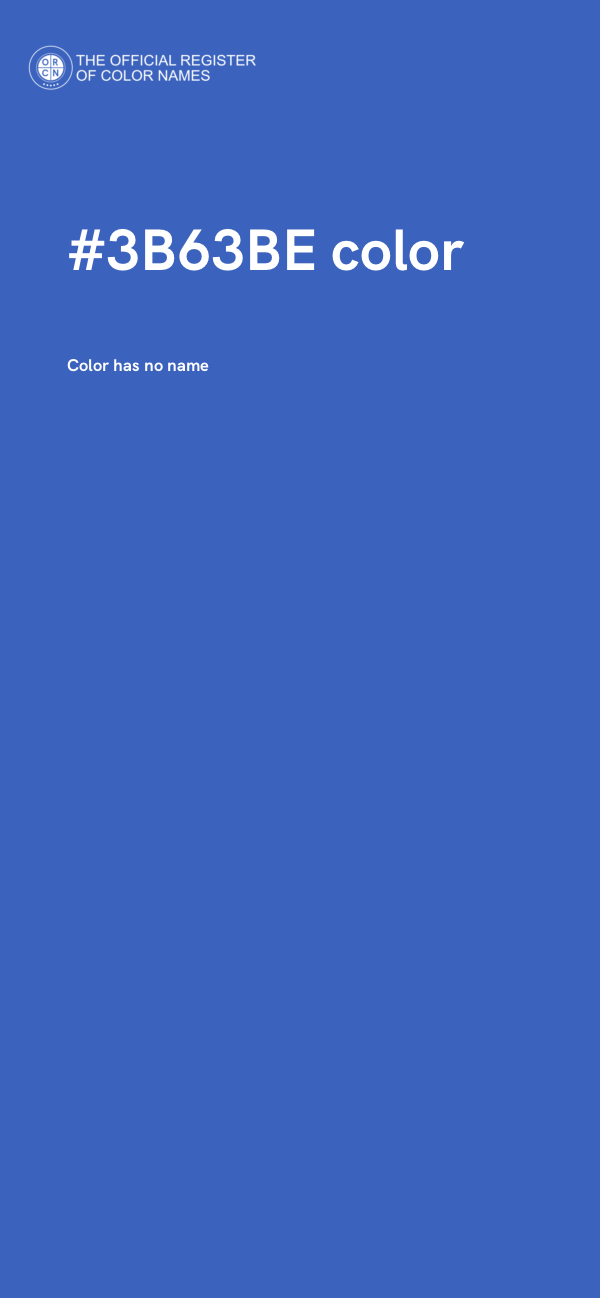 #3B63BE color image
