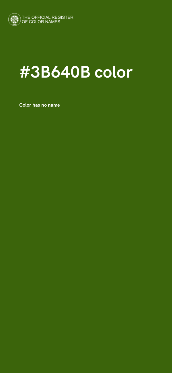 #3B640B color image