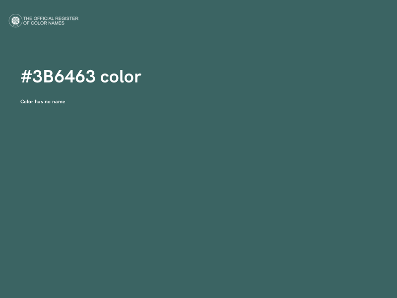 #3B6463 color image