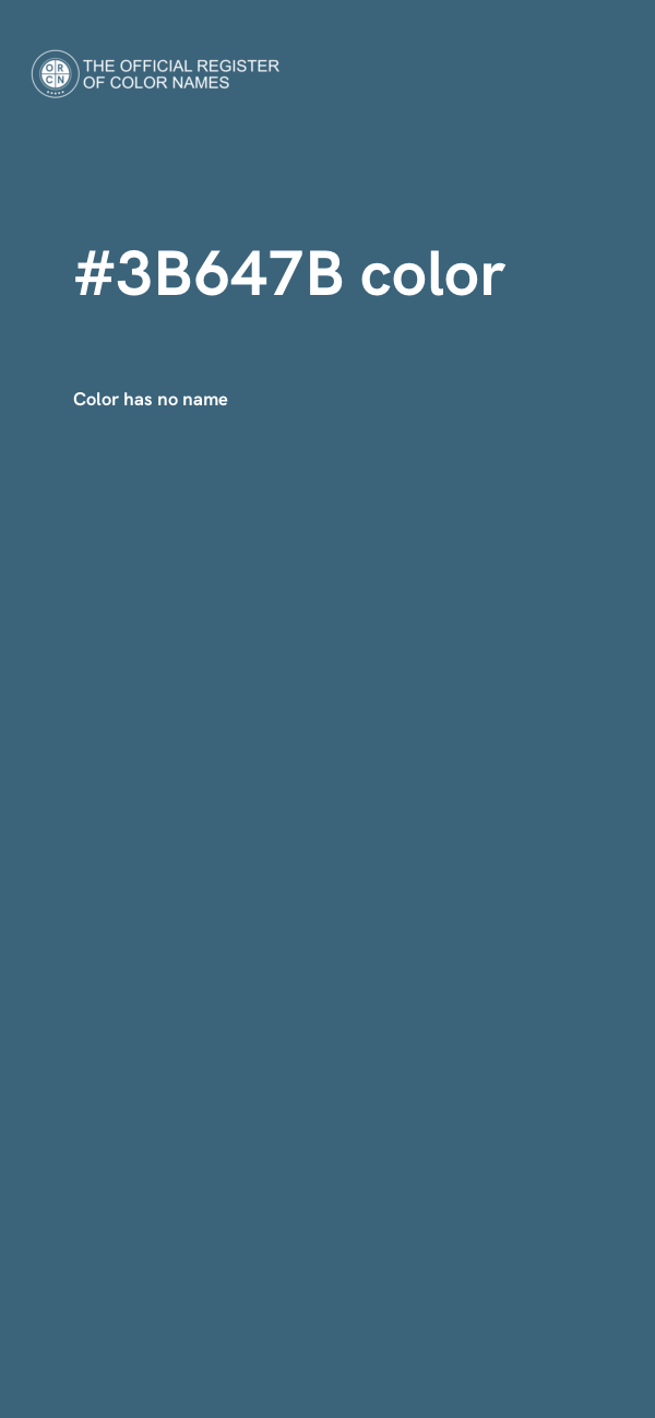 #3B647B color image