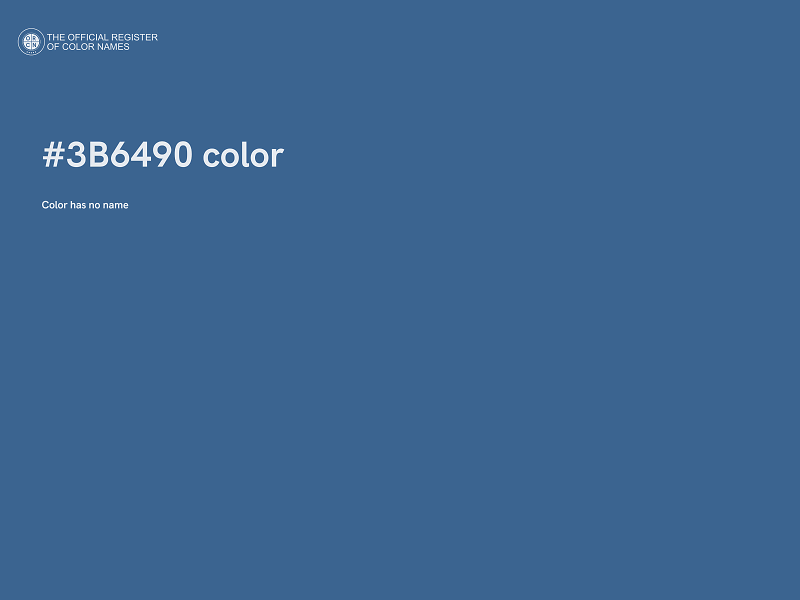 #3B6490 color image