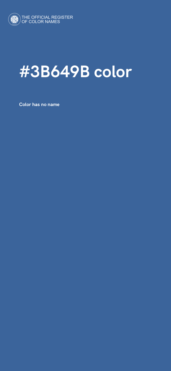 #3B649B color image