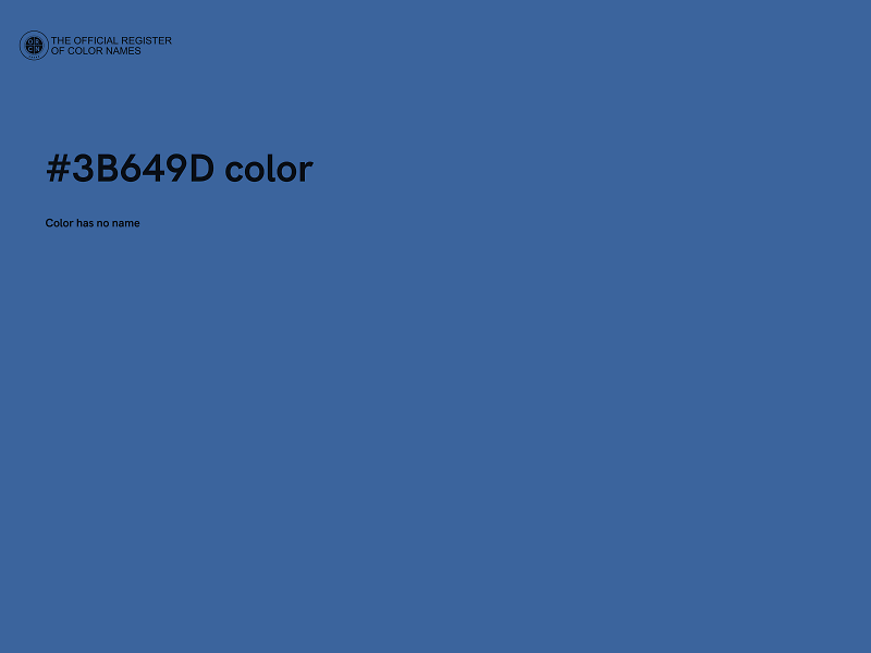 #3B649D color image
