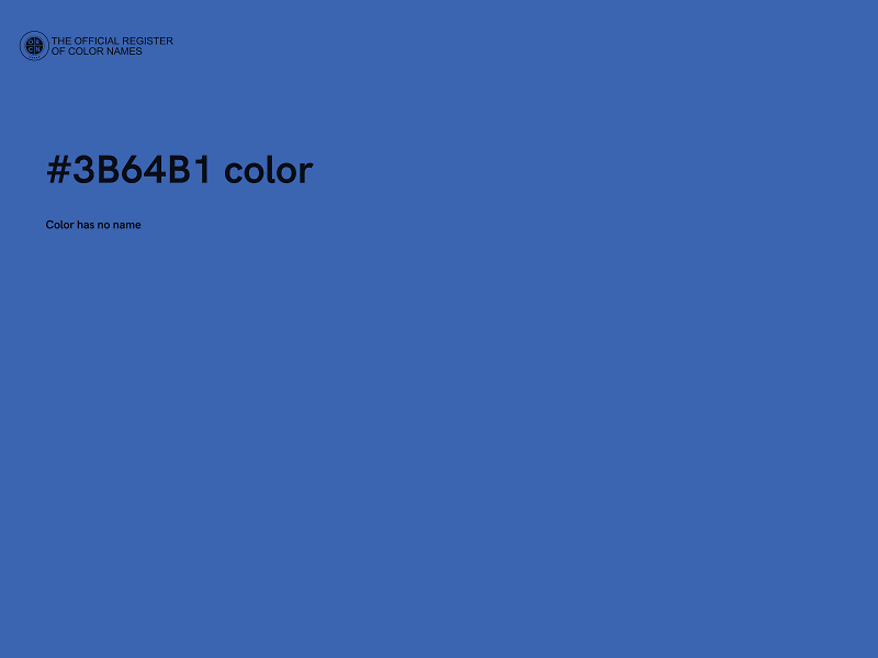 #3B64B1 color image