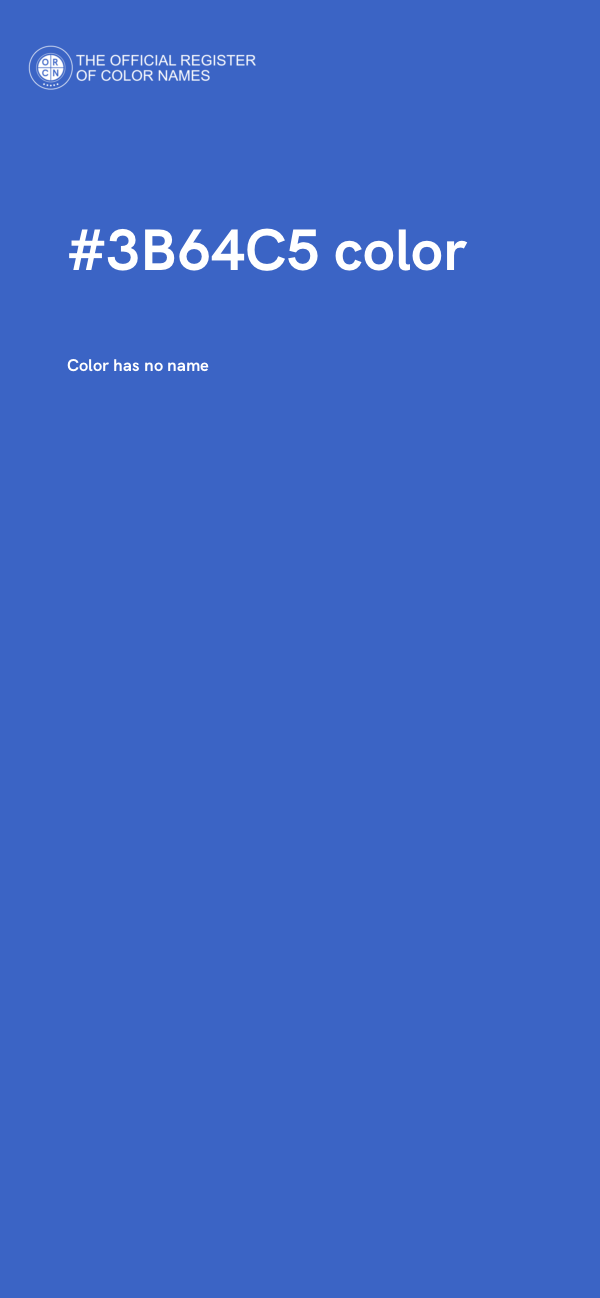 #3B64C5 color image