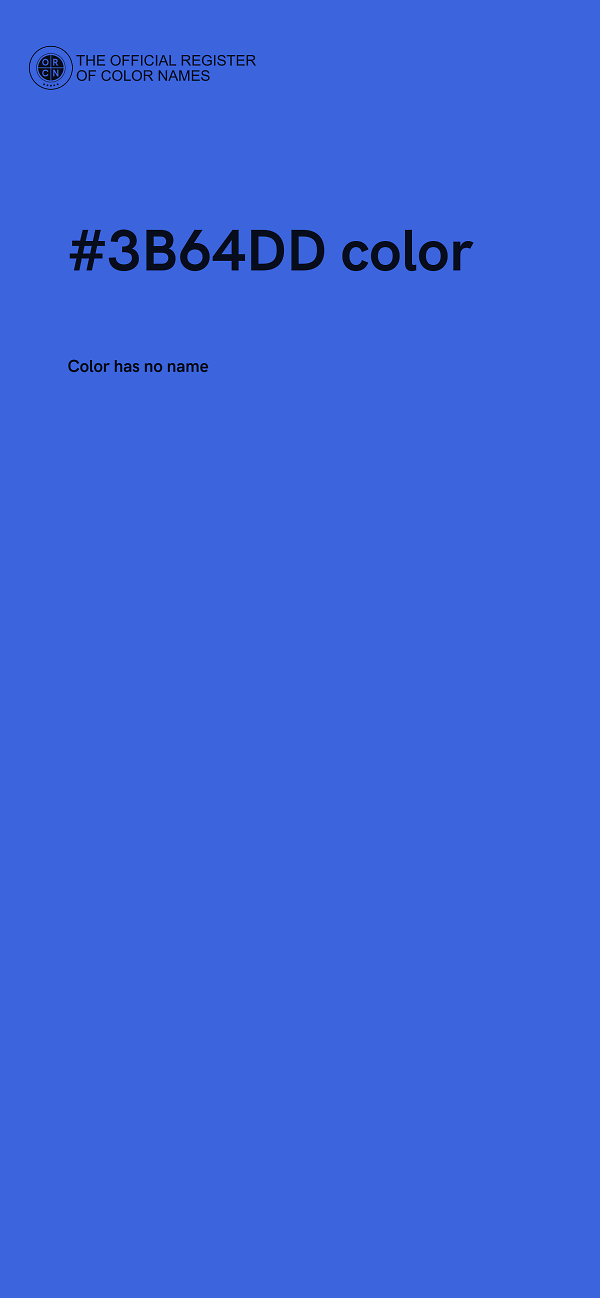 #3B64DD color image