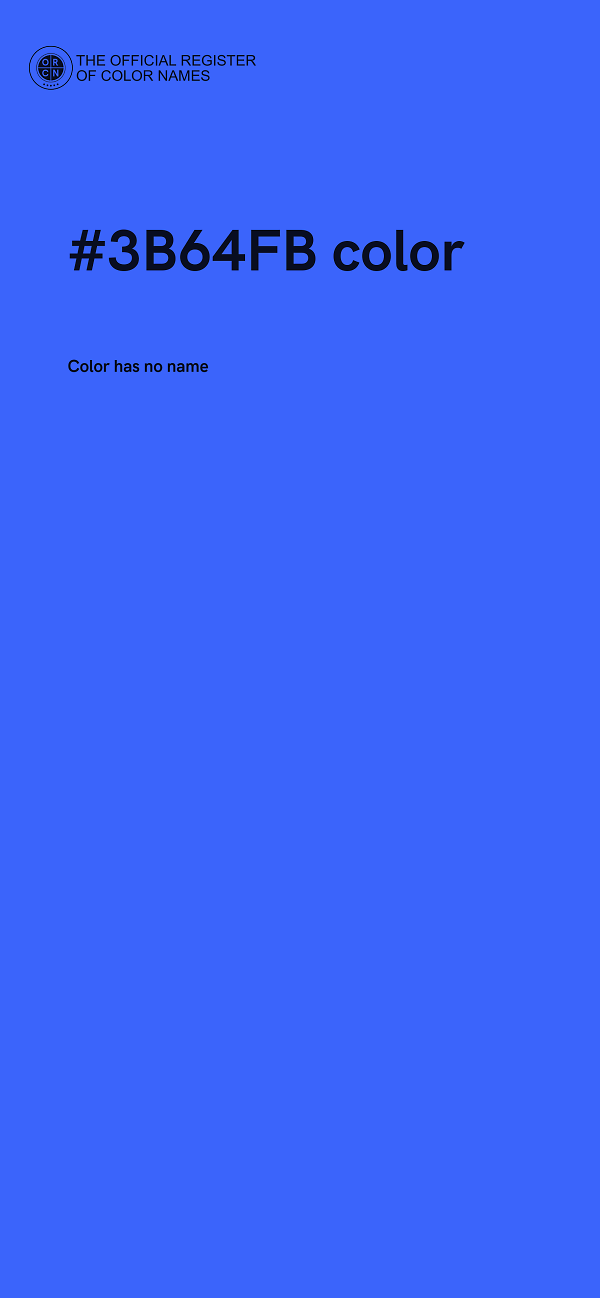 #3B64FB color image