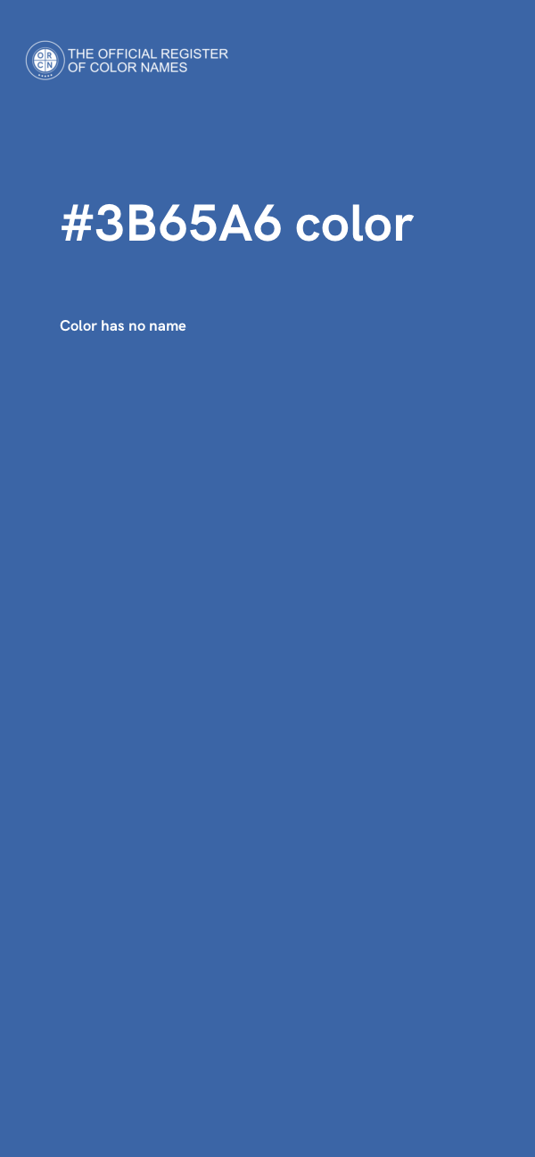 #3B65A6 color image