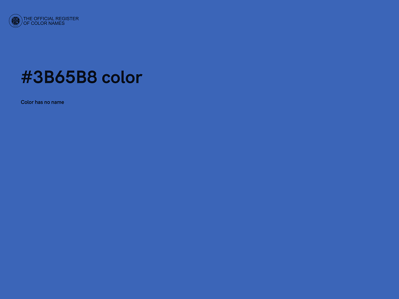 #3B65B8 color image