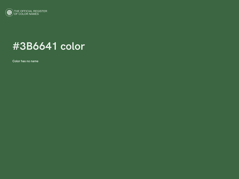 #3B6641 color image