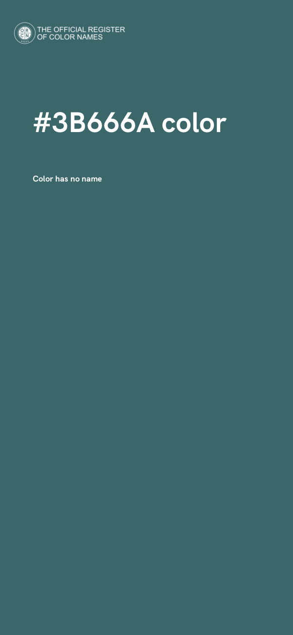 #3B666A color image