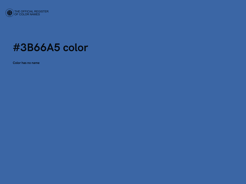 #3B66A5 color image