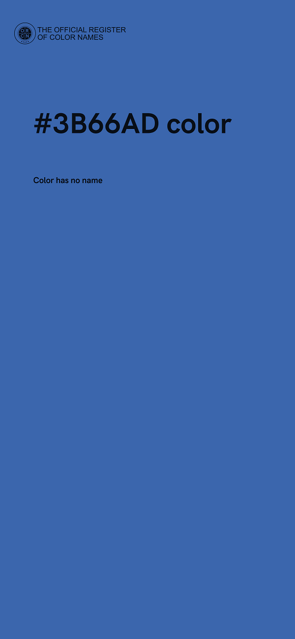 #3B66AD color image