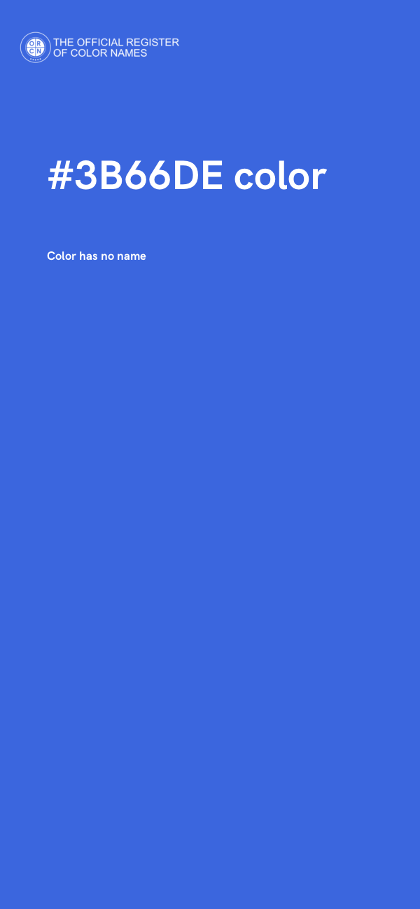 #3B66DE color image