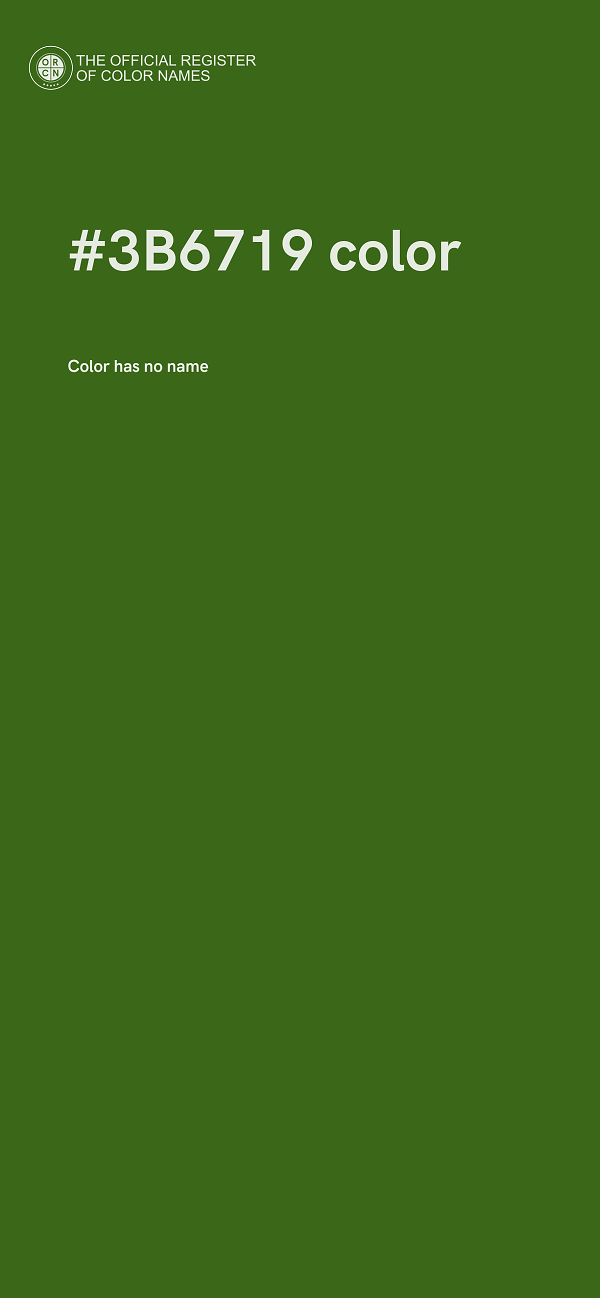 #3B6719 color image