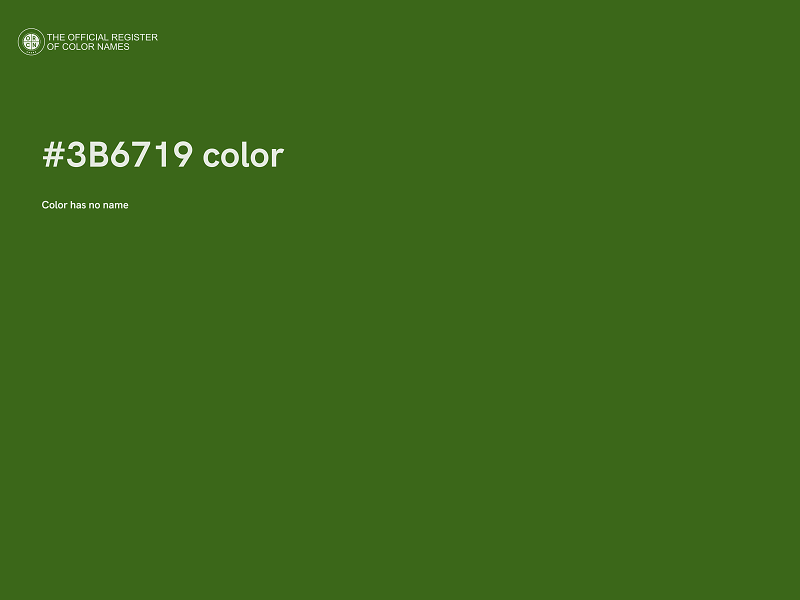 #3B6719 color image