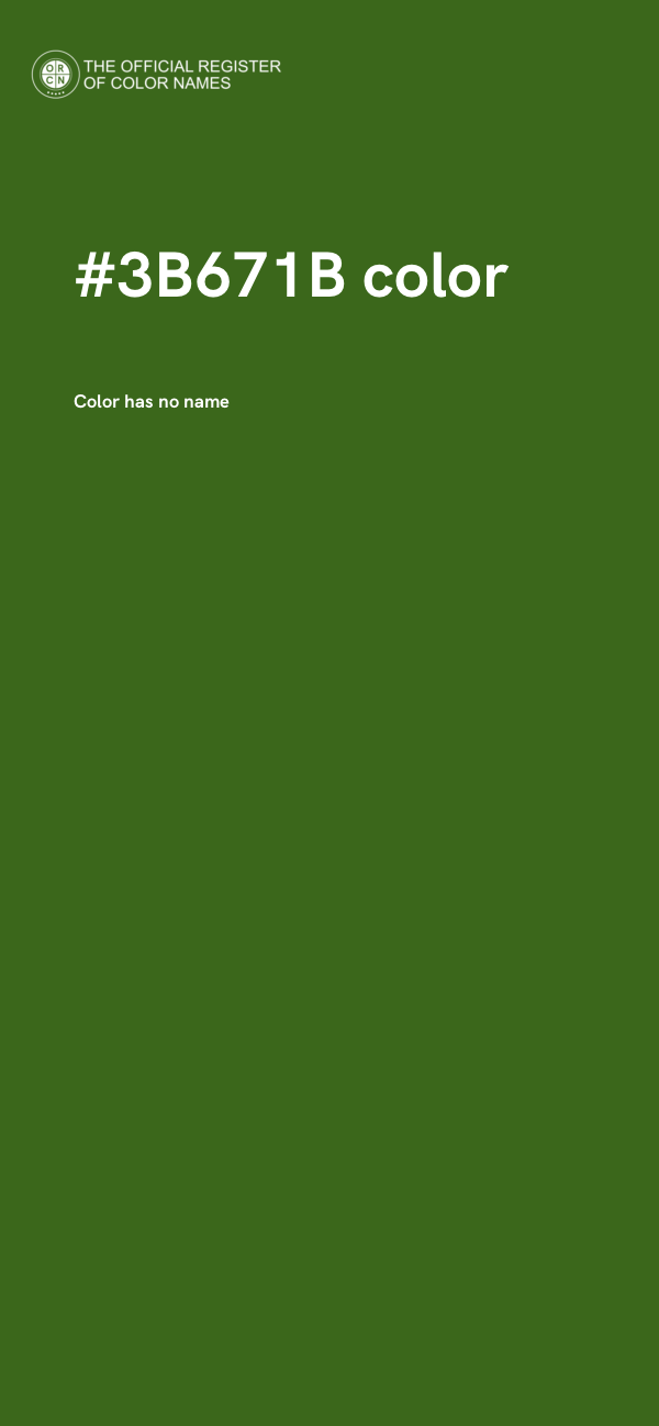 #3B671B color image